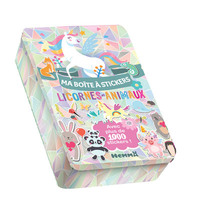 MA BOITE A STICKERS - LICORNES ET ANIMAUX