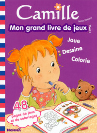Camille mon grand livre de jeux tome 2 (fond mauve)