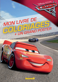 CARS 3 MON LIVRE DE COLORIAGES + UN GRAND POSTER