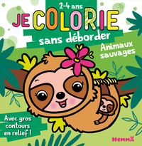 Je colorie sans déborder (2-4 ans) - Animaux sauvages (Paresseux) T78