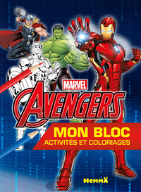MARVEL AVENGERS MON BLOC ACTIVITES ET COLORIAGES