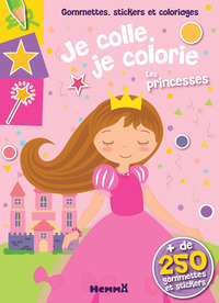 Gommettes, stickers et coloriages Je colle, je colorie Les princesses