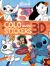 Disney Stitch - Colo avec stickers 3D (Stitch et Souillon) - Avec des stickers en relief pour décorer tes colos !