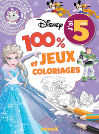 DISNEY - 100% JEUX ET COLORIAGES - J'AI 5 ANS