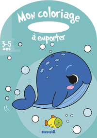 MON COLORIAGE A EMPORTER (3-5 ANS) (BALEINE)