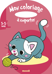 MON COLORIAGE A EMPORTER (3-5 ANS) (CHAT)