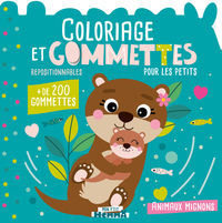 Mon P'tit Hemma - Coloriage et gommettes pour les petits - Animaux mignons - + de 200 gommettes repositionnables