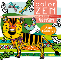COLOR ZEN POUR LES MINI'Z - LES ANIMAUX DE LA JUNGLE