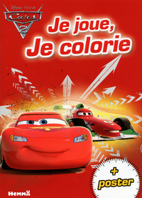 Cars 2 je joue, je colorie + poster (flash et francesco)