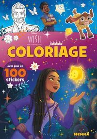 DISNEY WISH - COLORIAGE AVEC PLUS DE 100 STICKERS