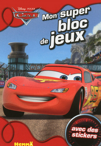 CARS MON SUPER BLOC DE JEUX AVEC DES STICKERS