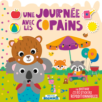Mon P'tit Hemma - Histoire avec stickers repositionnables - Une journée avec les copains - Une histoire avec plus de 80 stickers rep