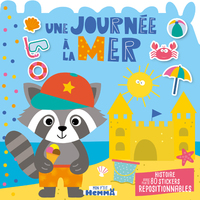 Mon P'tit Hemma - Histoire avec stickers repositionnables - Une journée à la mer - Histoire avec plus de 80 stickers repositionnables