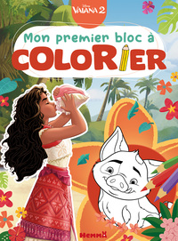 DISNEY VAIANA 2 - MON PREMIER BLOC A COLORIER