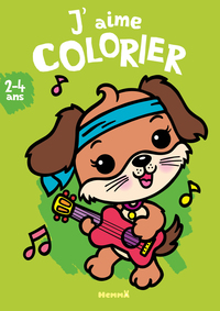 J'aime colorier (2-4 ans) (Chien guitare)