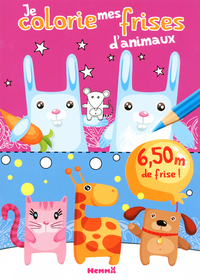 JE COLORIE MES FRISES D'ANIMAUX
