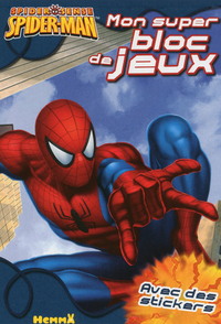 SPIDER-MAN MON SUPER BLOC DE JEUX AVEC DES STICKERS