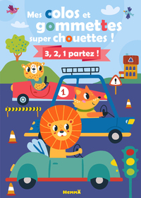 Mes colos et gommettes super chouettes ! 3,2,1 Partez ! (Véhicules)