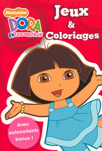 JEUX COLORIAGE AV AUTOCOL DORA