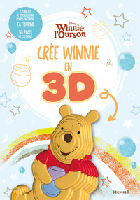 Disney Winnie l'Ourson - Crée Winnie en 3D - 2 planches de stickers épais pour construire ta figurine - 16 pages de coloriage
