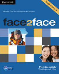 FACE2FACE SECOND EDITION WORKBOOK WITH KEY PRE-INTERMEDIATE