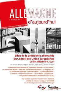 Bilan de la présidence allemande du Conseil de l'Union européenne (Juillet-décembre 2020)