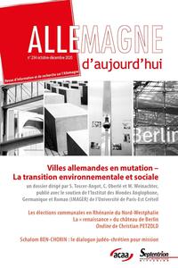 Villes allemandes en mutation - La transition environnementale et sociale