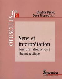 SENS ET INTERPRETATION - POUR UNE INTRODUCTION A L''HERMENEUTIQUEN  23