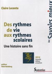 Des rythmes de vie aux rythmes scolaires une histoire sans fin