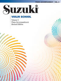 SUZUKI VIOLIN SCHOOL VOLUME 5 REVISED PIANO ACCOMPANIMENT BOOK