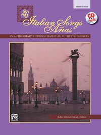 26 ITALIAN SONGS AND ARIAS - MEDIUM HIGH VOICE - RECUEIL + CD