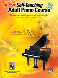 MORTON MANUS & WILLARD A. PALMER : ALFRED'S SELF-TEACHING ADULT PIANO COURSE - RECEUIL + SUPPORT AUD