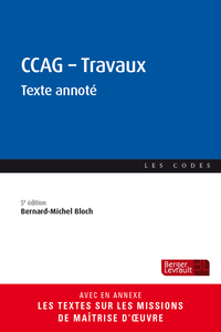 CCAG - TRAVAUX (5 ED.) - TEXTE ANNOTE