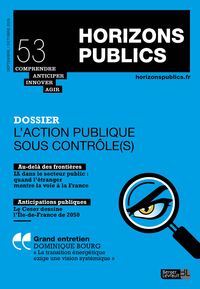 L'ACTION PUBLIQUE SOUS CONTROLE(S) ? - REVUE HORIZONS PUBLICS N 53 SEPTEMBRE-OCTOBRE 2026
