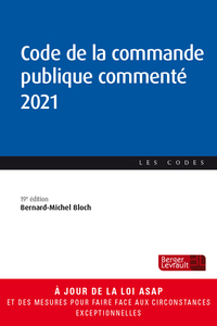 CODE DE LA COMMANDE PUBLIQUE COMMENTE 2021