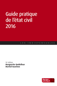 GUIDE PRATIQUE DE L'ETAT CIVIL 2016
