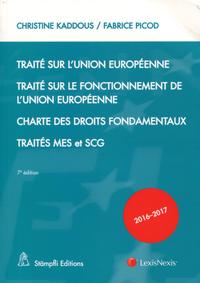 TRAITE SUR L UNION EUROPEENNE 2016 2017