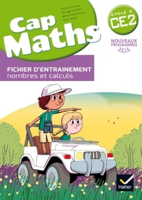 Cap maths CE2, Fichier d'entraînement + cahier de géométrie + Dico maths, Programme 2016