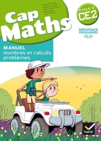 Cap maths CE2, Manuel + cahier de géométrie + Dico maths, Programme 2016