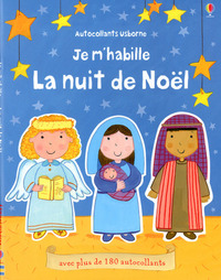 Je m'habille - La nuit de Noël - Autocollants Usborne