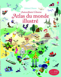 Atlas du monde illustré - Documentaires en autocollants