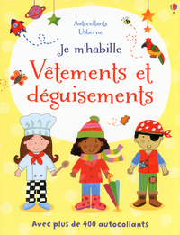 je m'habille vêtements et déguisements - Autocollants Usborne