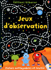 Jeux d'observation - Fiches nettoyables et feutre