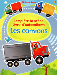 Les camions - Complète la scène livre d'autocollants