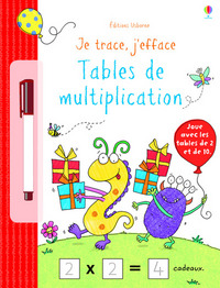 Je trace, j'efface - Tables de multiplication