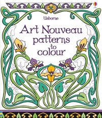 Art nouveau patterns to colour