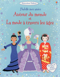 J'habille mes amies - Autour du monde et La mode à travers les âges - Autocollants Usborne