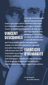 EXERCICES D'HUMANITE - DIALOGUE AVEC PHILIPPE DE LARA