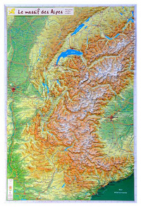 MASSIF DES ALPES 62 X 42 CM