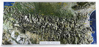 MASSIF DES PYRENEES (SAT) 31 X 42 CM